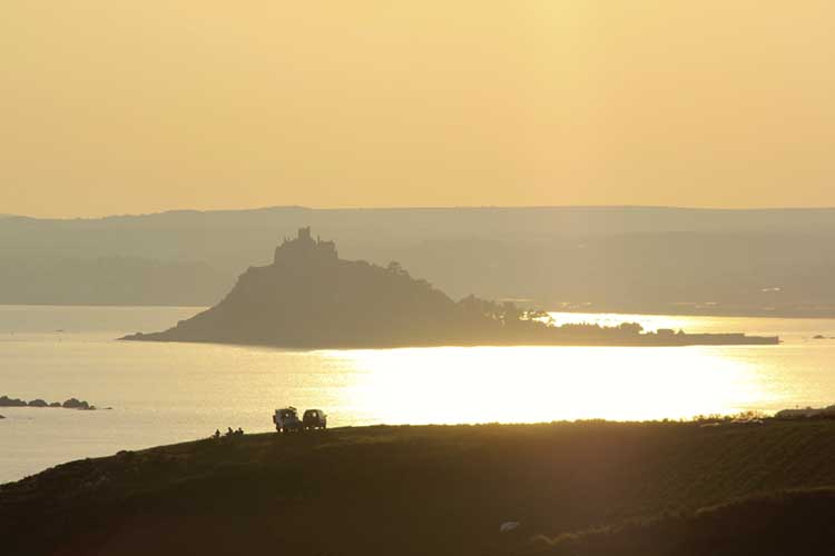 [Marazion, Cornwall - St Michael's Mount with Sunrise Glow]