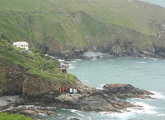 [Gurnard's Head, Cove Cottage on Lean Point above Treen Cove]