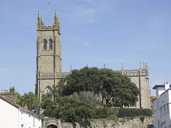 [Penzance St Mary's Church, from the Prom]