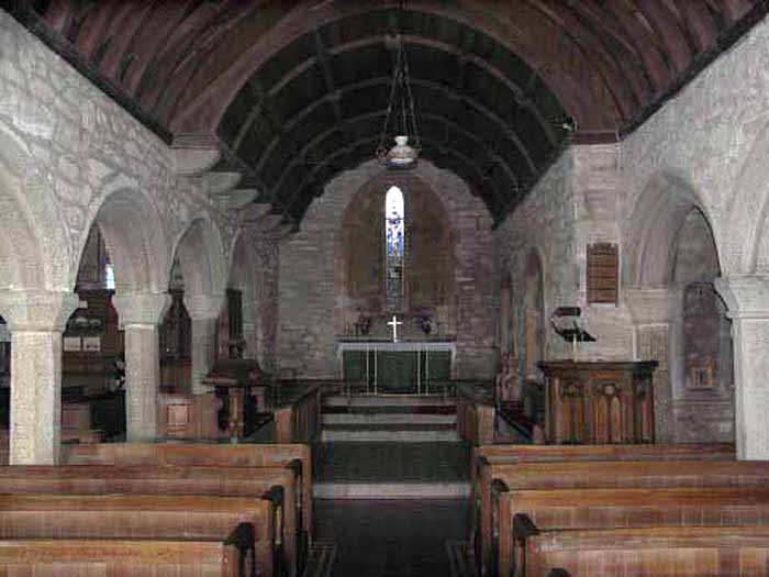 [St Senara's Church Interior, Zennor, Cornwall]